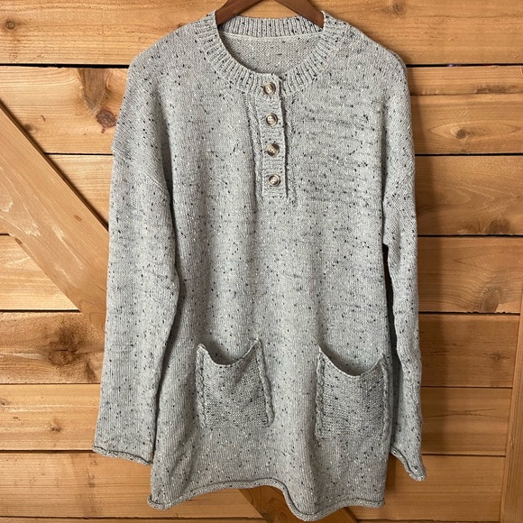 Grey Marled Knit Sweater - Picture 10 of 10
